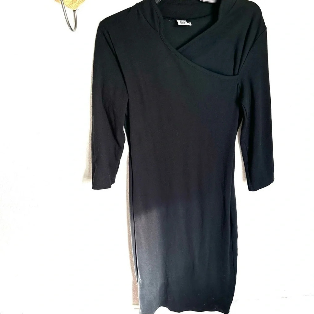 Peruvian connections black Pima cotton maxi dress